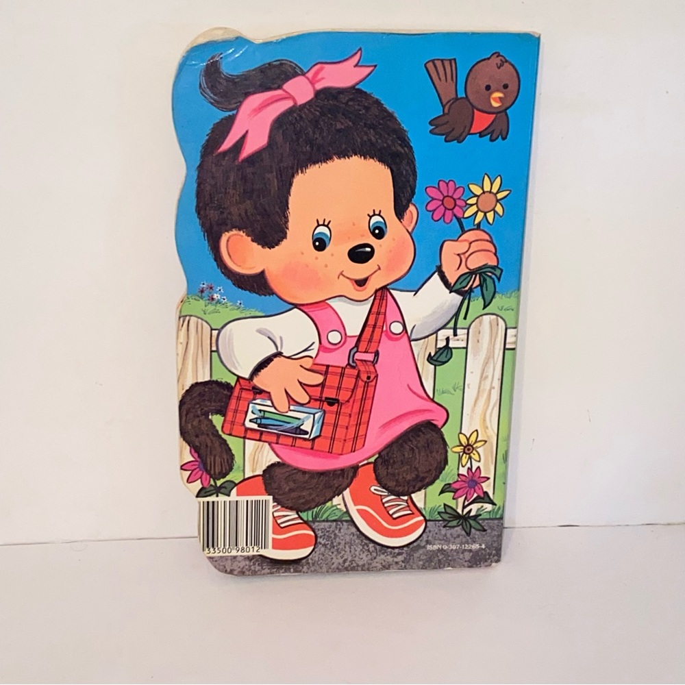 1983 The Original Monchhichi We Love Play School A Golden Sturdy Shape Book - Picture 6 of 7